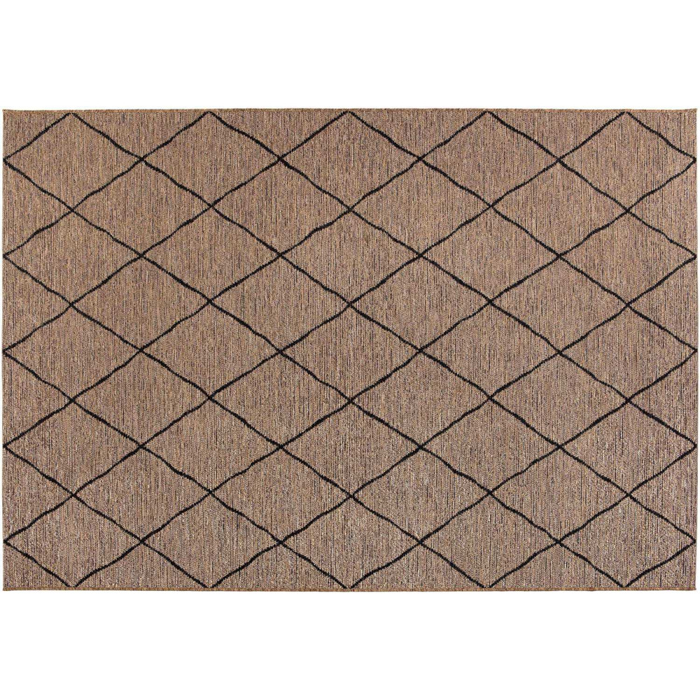 Tapis extérieur en polypropylène allan naturel 230 x 160 cm