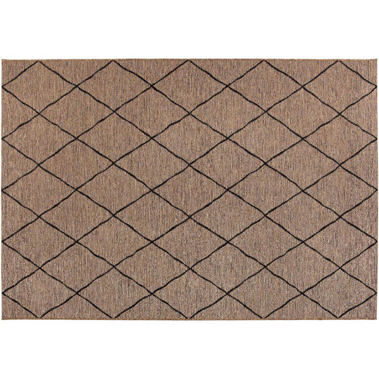 Tapis extérieur en polypropylène allan naturel 230 x 160 cm