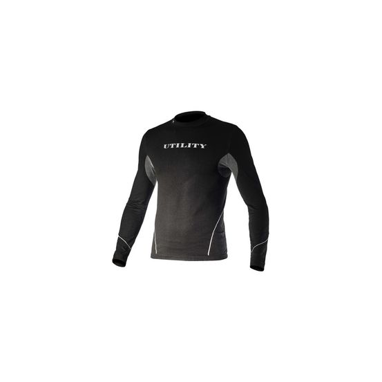 T-shirt manches longues noir xxl confort et style moderne grande taille - falmec