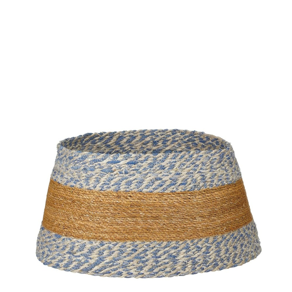 House of seasons jupe de sapin de noël - h26 x ø50 cm - bleu