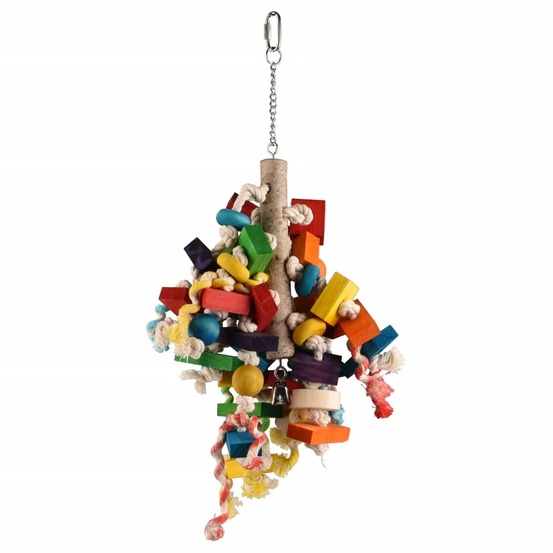 Jouet d'oiseaux cintre arc-en-ciel che multicolore 50 cm