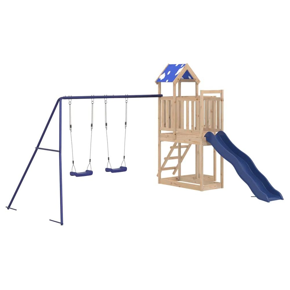 Aire de jeux d'extérieur bois de pin massif