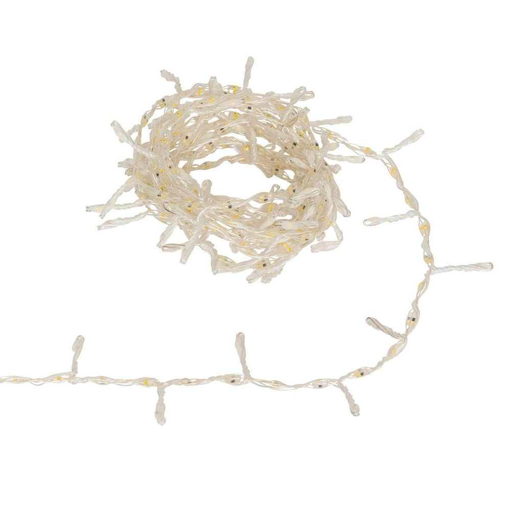 Guirlande lumineuse extérieure 300 led duo blanc chaud blanc froid l.4m cuivre