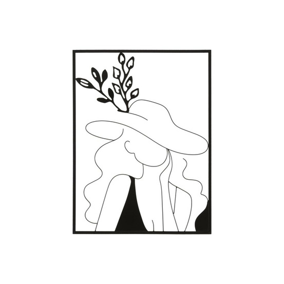 Décoration murale encadrée en métal