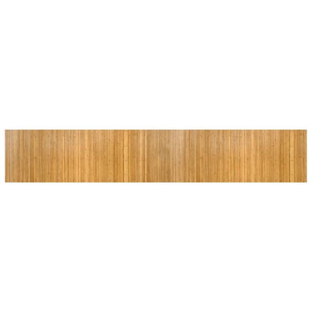 Tapis rectangulaire naturel 60x400 cm bambou