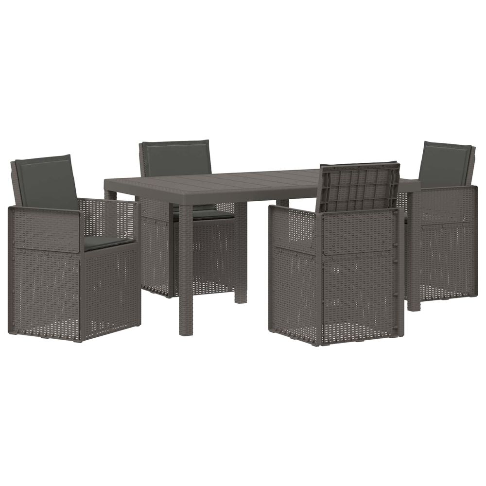 Ensemble de salle à manger pour jardin 5 pc pp