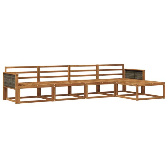Ensemble de canapés d'extérieur 5 pc naturel