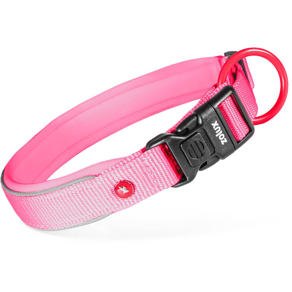 Collier premium pour chien en nylon recyclé, doublure néoprène, réglable 25