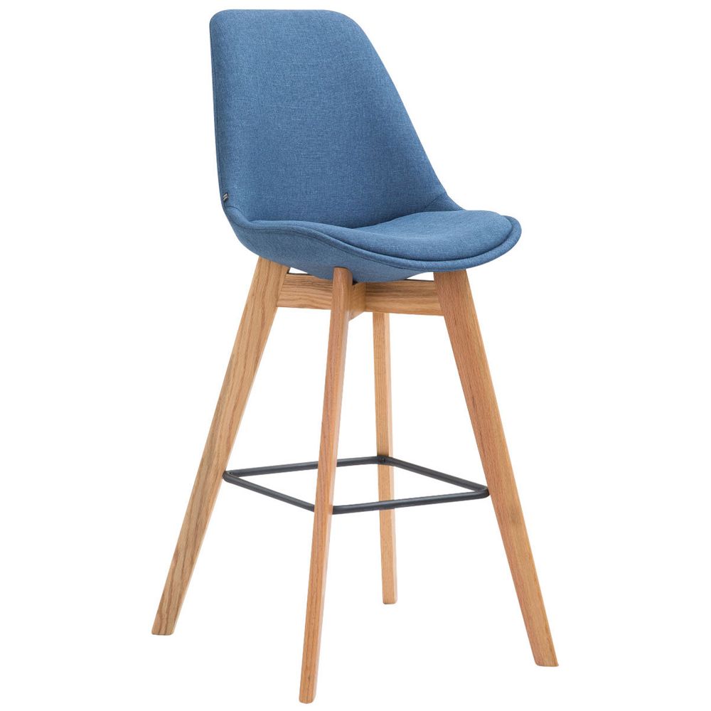 Tabouret de bar metz tissu natura