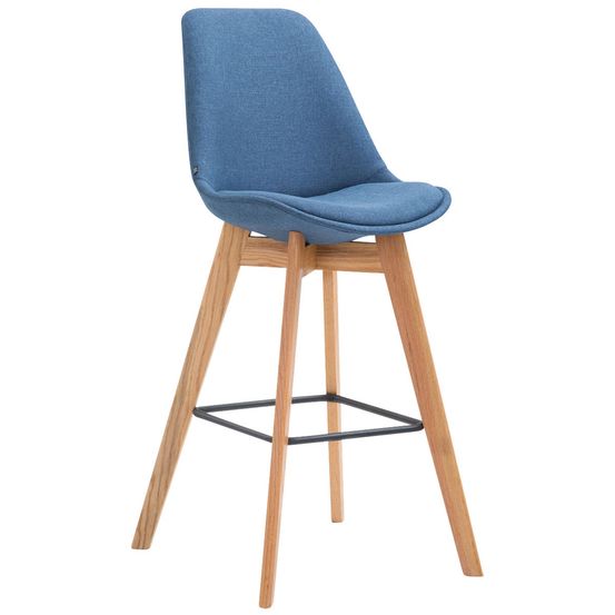 Tabouret de bar metz tissu natura