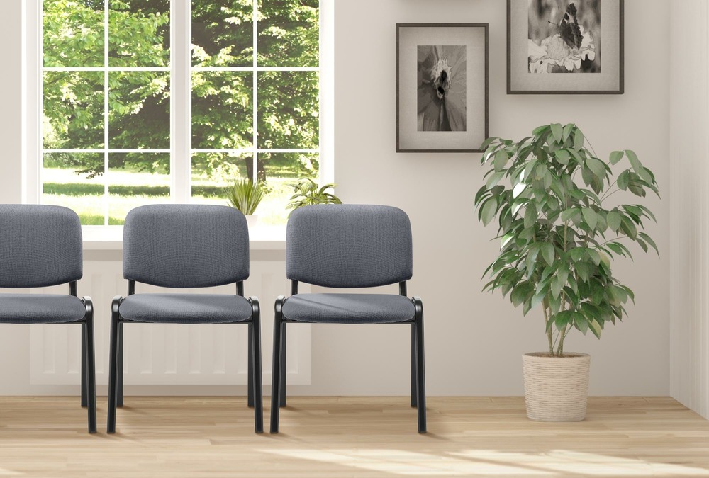 Chaise visiteur ken tissu