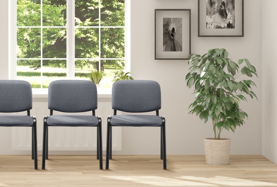 Chaise visiteur ken tissu