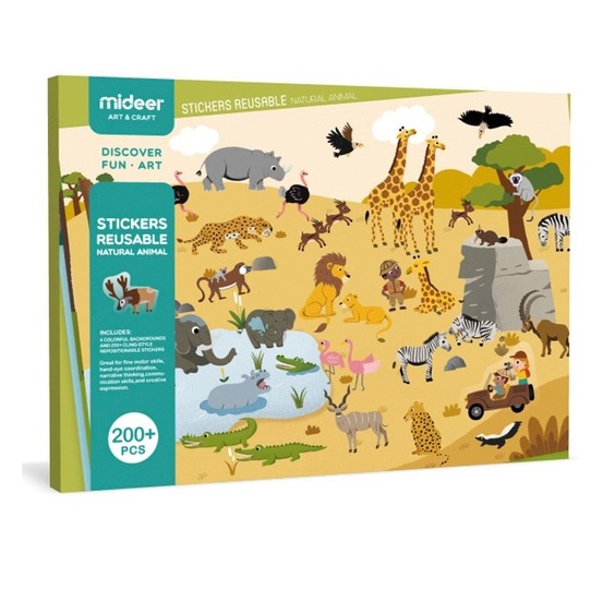 Stickers repositionnables animaux