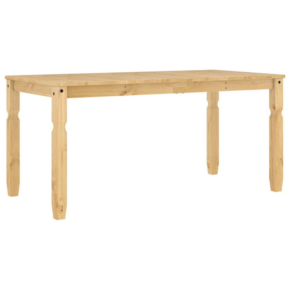 Table à manger corona 160x80x75 cm bois massif de pin