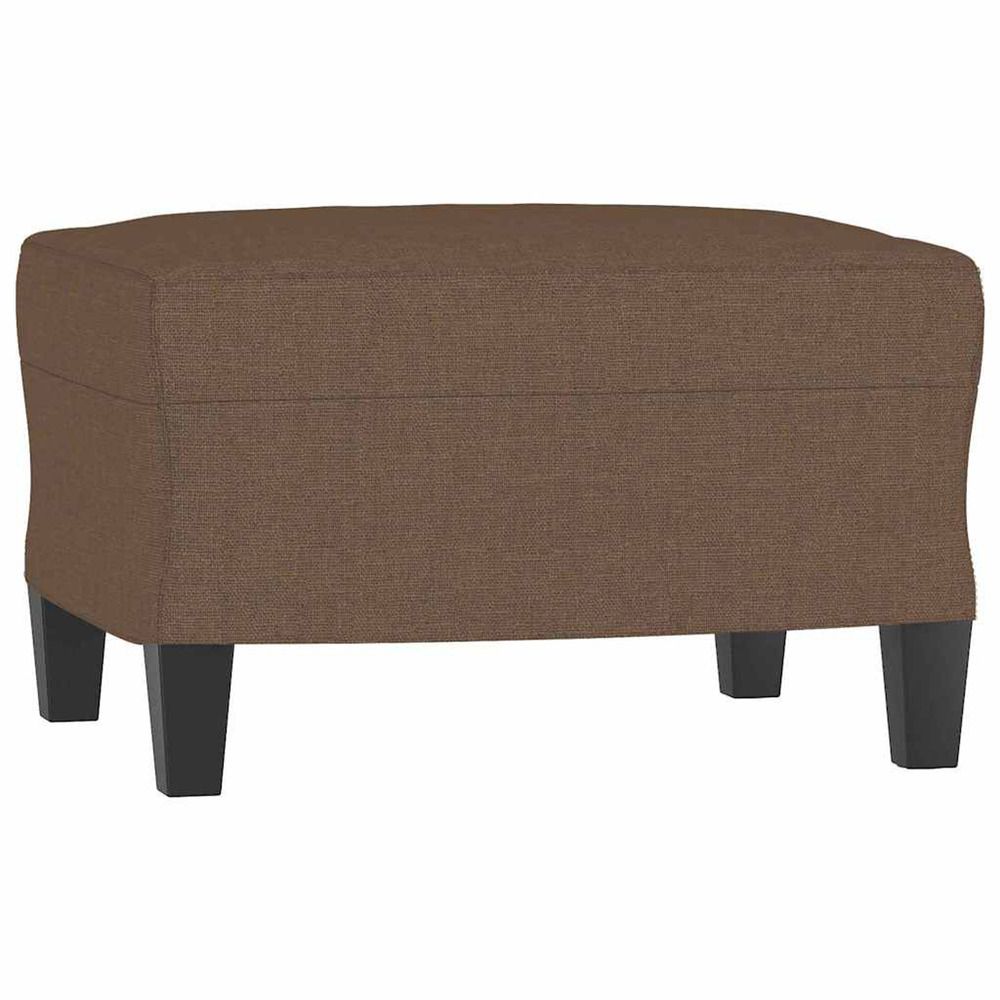 Repose-pied marron 60x50x41 cm tissu