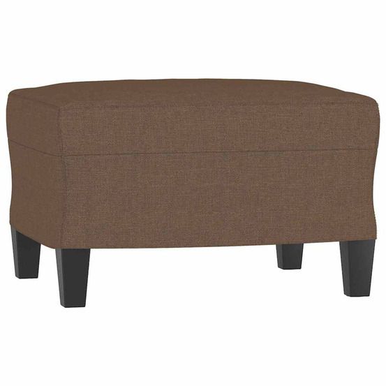 Repose-pied marron 60x50x41 cm tissu