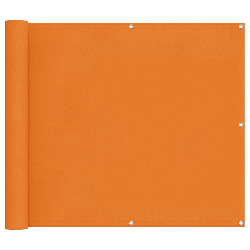 Écran de balcon 100 x 600 cm tissu oxford rectangulaire orange
