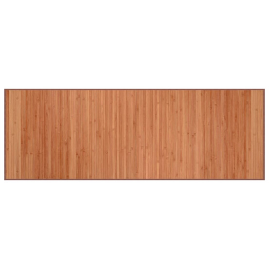 Tapis rectangulaire marron 70x200 cm bambou