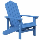 Chaise adirondack de jardin pehd bleu marine