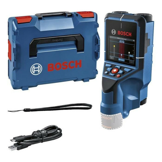 Détecteur mural bosch professional d-tect 200 c + l-boxx + dragonne bosch radar technology (sans batterie ni chargeur) - 060108