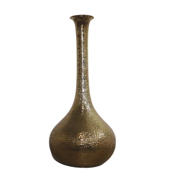 Vase en céramique doré 23.5 x 51cm