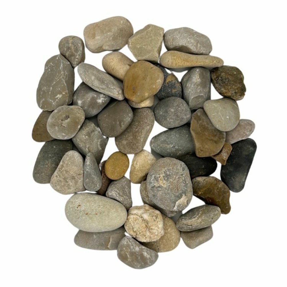 Big bag de 400kg ≃ 5m² galet roulé lavé gris silico-calcaire ø 10/20 mm - livraison standard