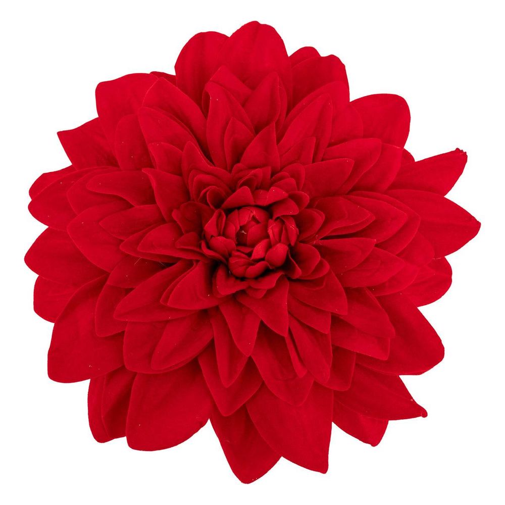 Sujet dahlia velours d.20cm rouge