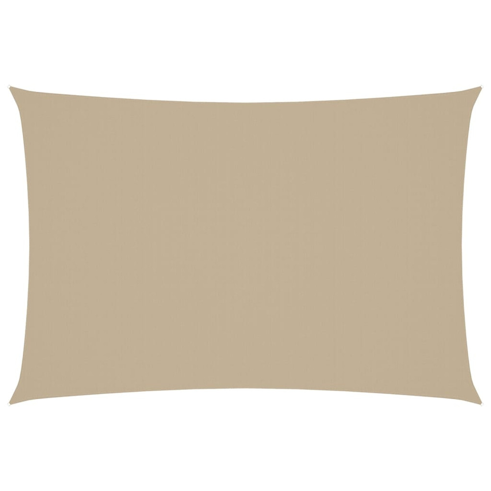Voile de parasol tissu oxford rectangulaire 3x5 m beige