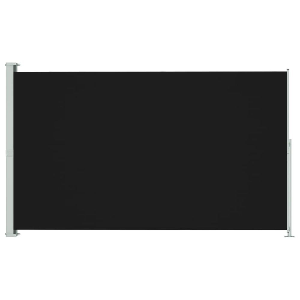 Auvent latéral rétractable de patio 220x300 cm noir
