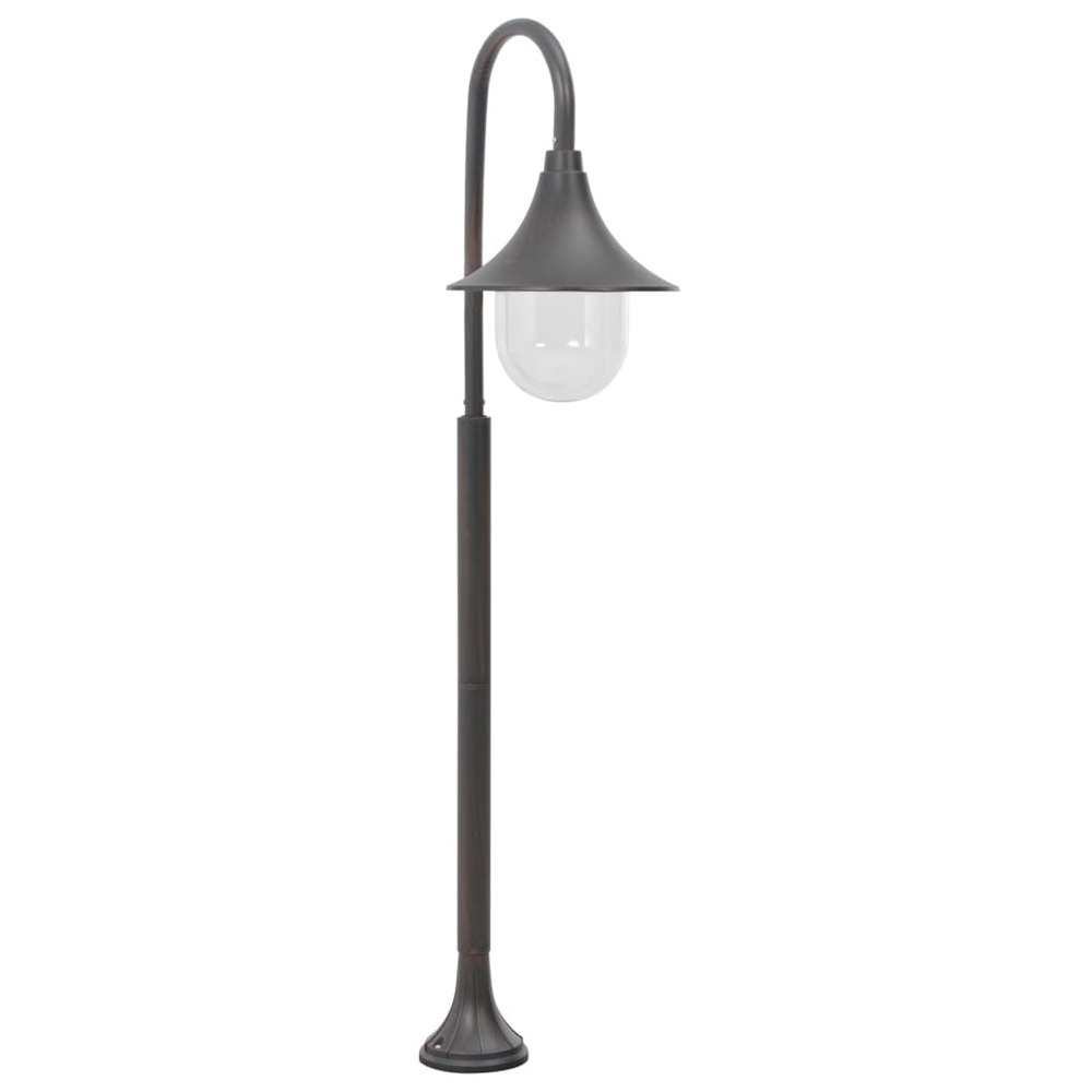 Lampadaire de jardin e27 120 cm aluminium bronze marron