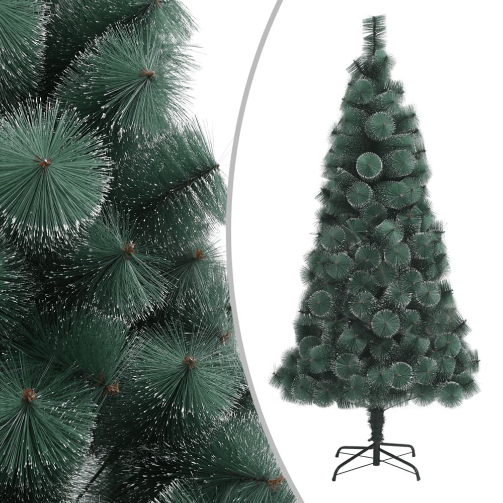 Sapin de noël artificiel avec support vert 180 cm pet