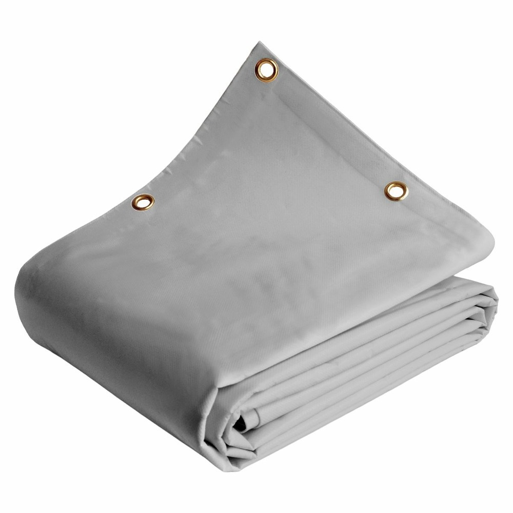Bâche de protection tecplast lp640mu 8x12 m - grise - garantie 8 ans