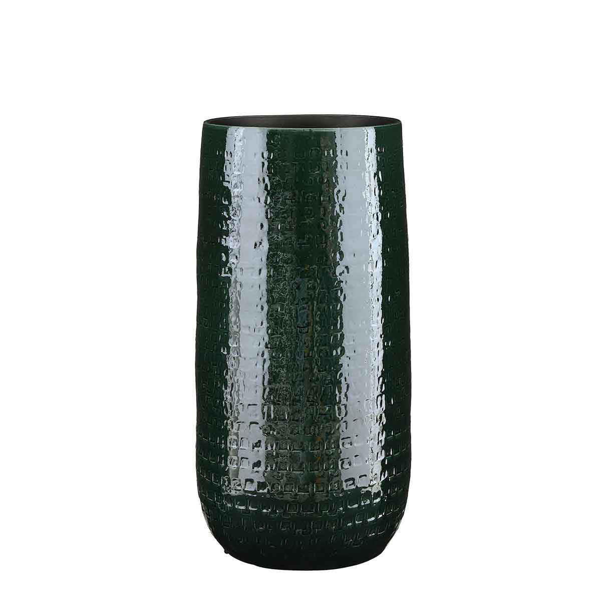 Mica decorations vase floyd - 25x25x50 cm - céramique - vert