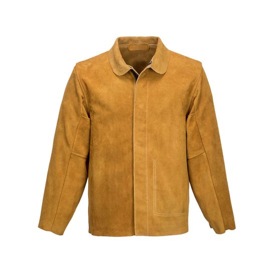 Veste de soudeur en cuir couleur : bronze taille xxxl - portwest
