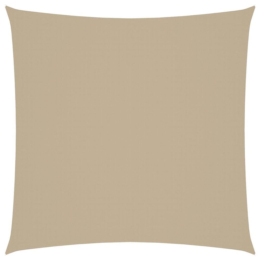 Voile de parasol tissu oxford carré 4,5x4,5 m beige
