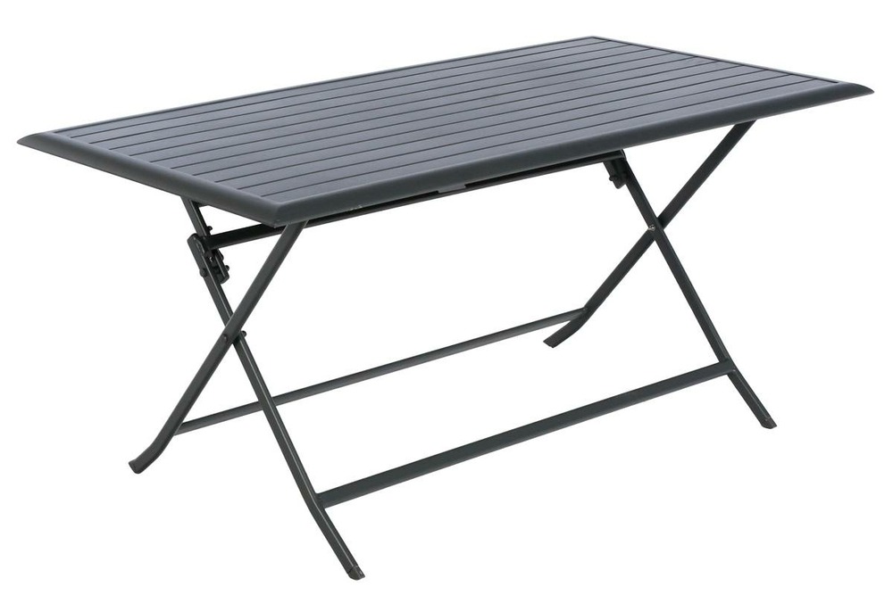 Table de jardin pliante rectangulaire azua graphite
