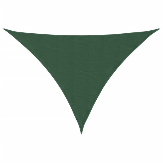 Voile parasol tissu oxford triangulaire 3x3x4,24 m vert foncé