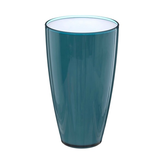 Verre 14 cm collection pastel bleu petrole