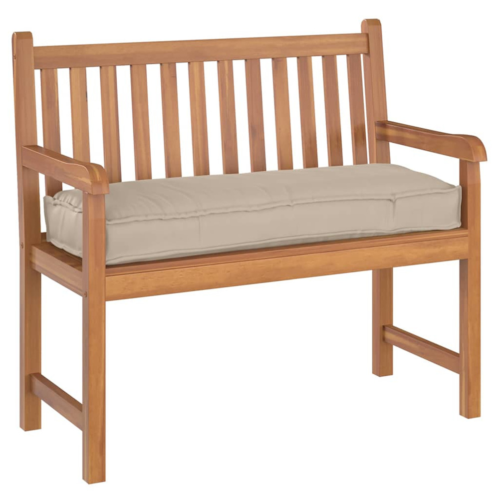 Coussin taupe 110 x 40 x 8 cm tissu oxford