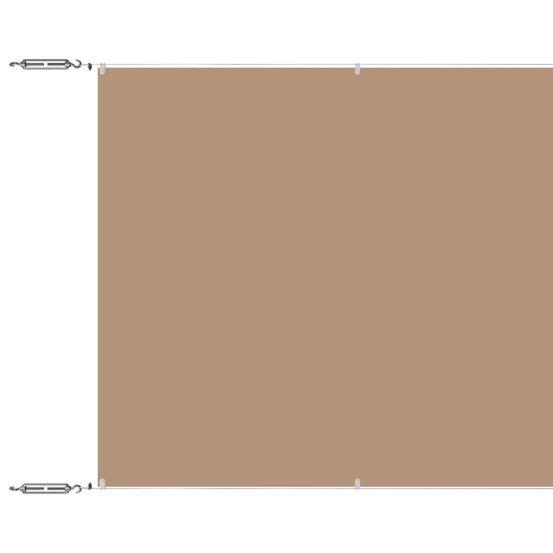 Auvent vertical taupe 180x1000 cm tissu oxford