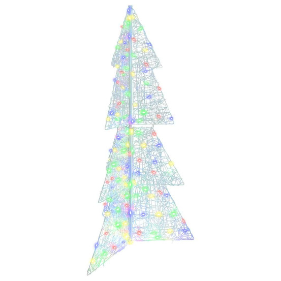 Sapin de noël avec 160 led multicolore 150 cm acrylique