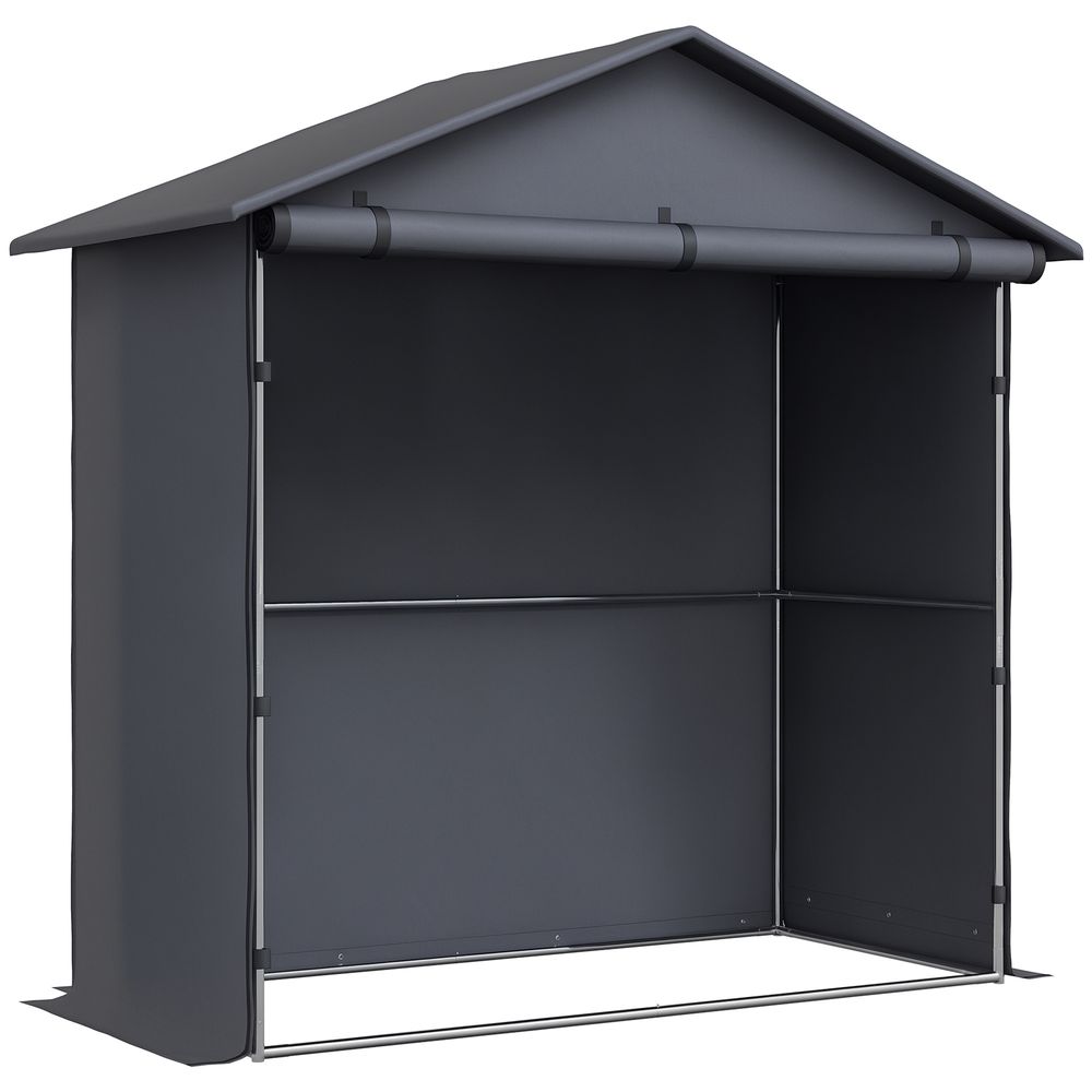 Tente garage tissu oxford rangement vélos motos porte enroulable 112x200x200cm - comfortxl outdoor living
