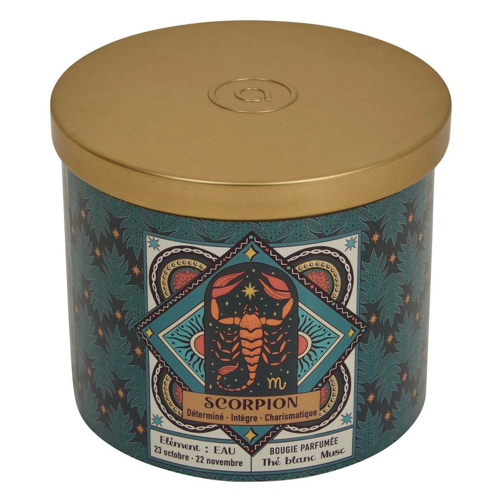 Bougie parfumée astro 396g pot verre assorti