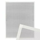 Moustiquaire pour fenêtre cadre fixe en aluminium 80x100cm blanc