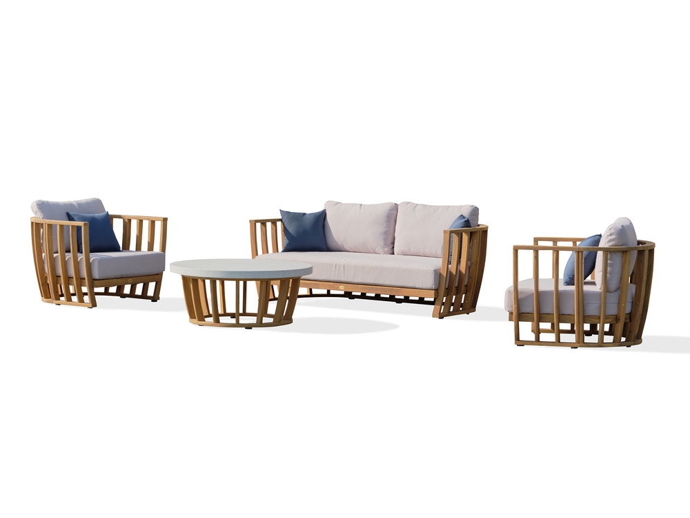 Salon de jardin bogota en bois d'acacia