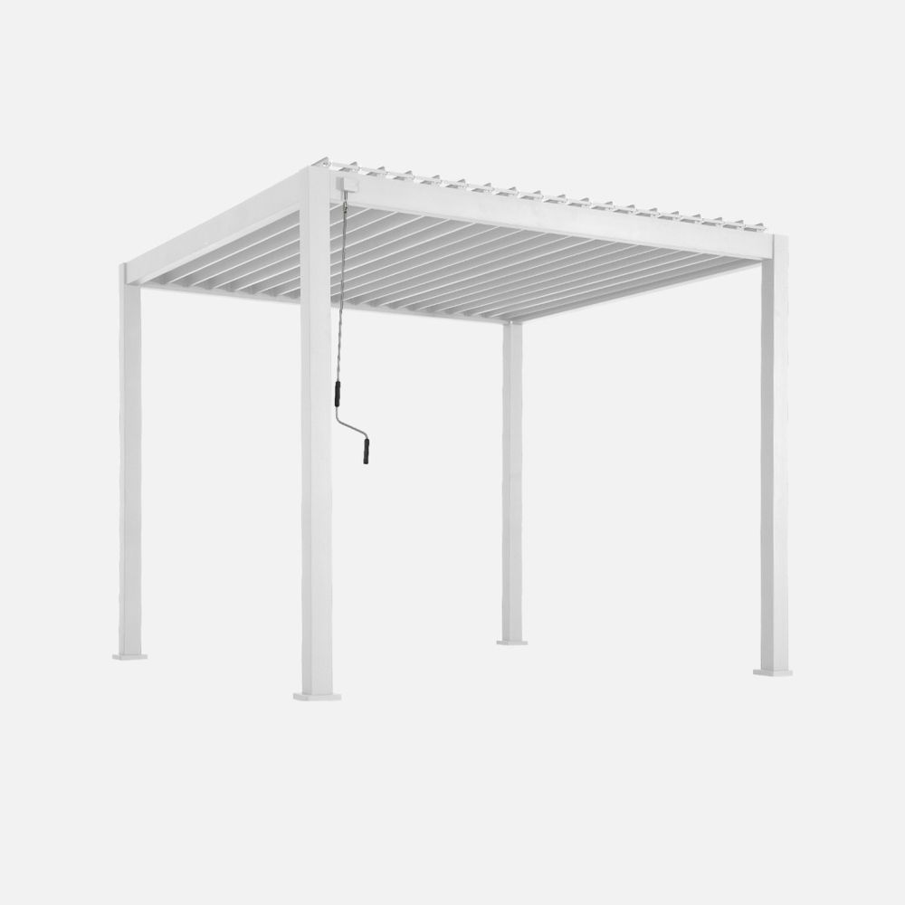 Pergola bioclimatique aluminium lames orientables 3x3m v2 triomphe