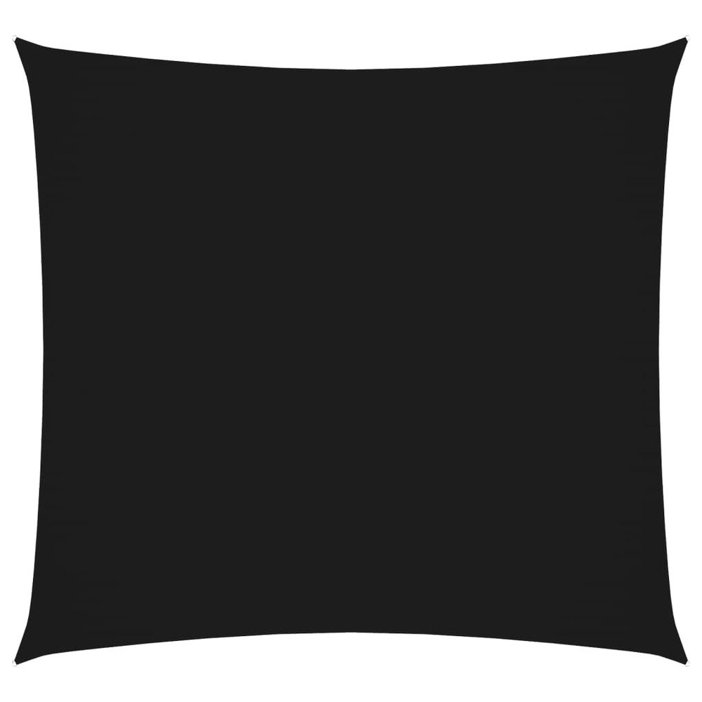 Voile de parasol tissu oxford carré 5x5 m noir
