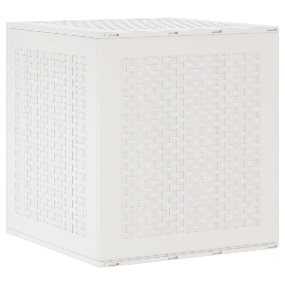 Boîte de rangement blanc 55 x 53 x 57 cm polypropylène