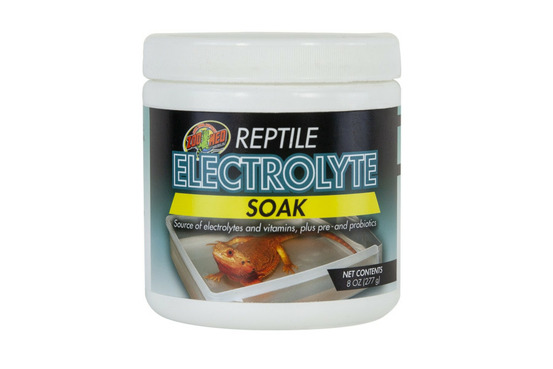 Electrolyte soak - bain d'électrolyte pour reptiles