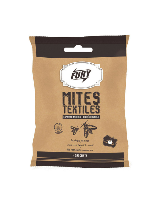 Fury x4 crochets anti mites textile - fury